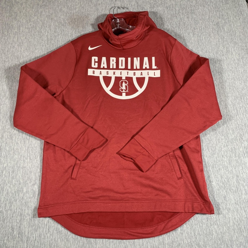 Stanford Cardinal Sweatshirt Mens XL Red NCAA‎ Basketball Nike Dri Fit Elite